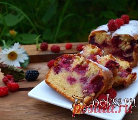 Кекс с ежевикой и малиной фото рецепт приготовления