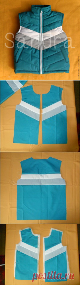 Мастер-класс. Жилет стеганый - Ярмарка Мастеров - ручная работа, handmade