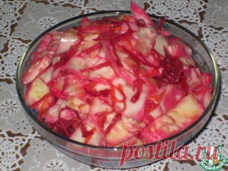 Маринованная капуста со свеклой Кулинарный рецепт
