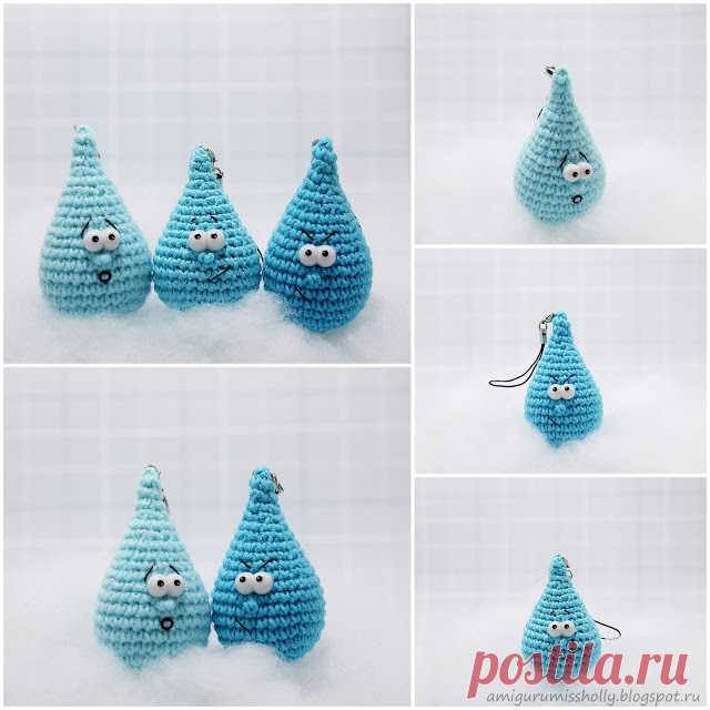 Брелок "Капля". Описание вязания крючком. :: Amigurumi by Miss Holly