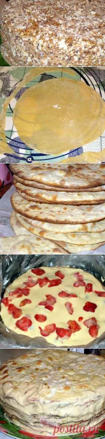 Торт слоеный сливочный «Сашка» / Торты / TVCook: пошаговые рецепты с фото