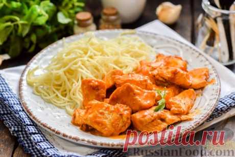 Рецепт: Курица в майонезно-томатном соусе, в микроволновке на RussianFood.com