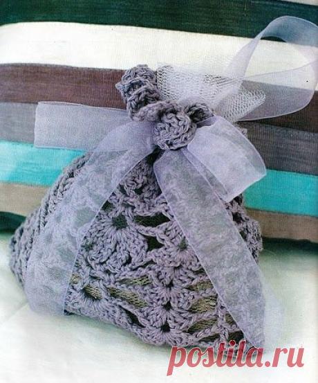 Sacchetti contenitori Shabby all'uncinetto e in tela - Il blog italiano sullo Shabby Chic e non solo