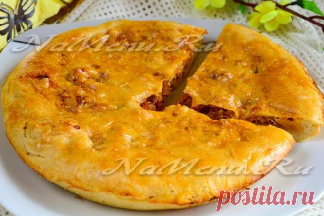 Постный пирог с капустой, быстро и просто