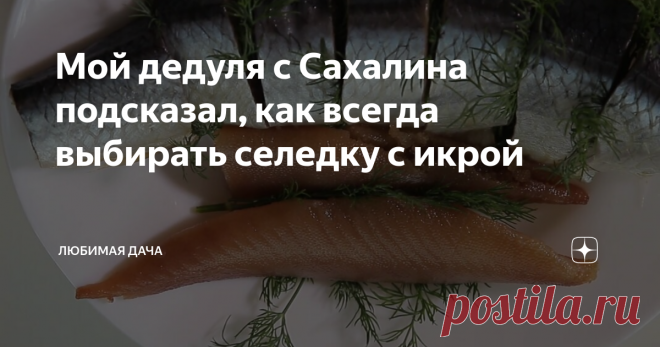 Мой дедуля с Сахалина подсказал, как всегда выбирать селедку с икрой