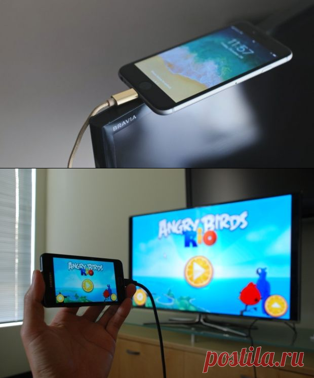 Как подключить смартфон к телевизору при помощи USB кабеля