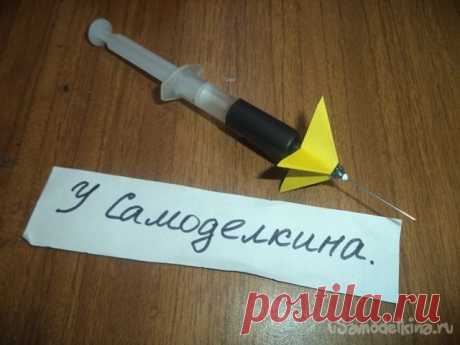 Дротики с выстрелом с помощью шприца своими руками