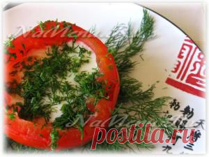 Яичница в помидорах