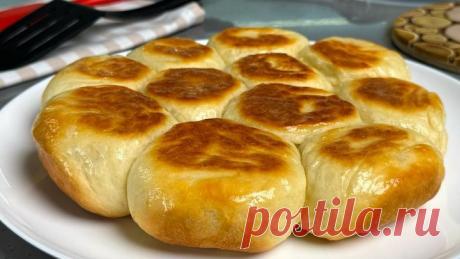 Без ДУХОВКИ! Хлеб на сковороде! Все очень ПРОСТО ! Хрустящая корочка и мягкий мякиш , ну очень вкусно!