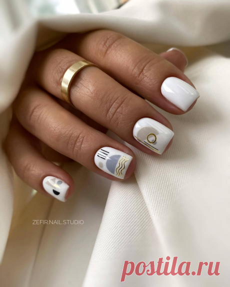 Нежные идеи маникюра для коротких ногтей | ladyline.me | Дзен