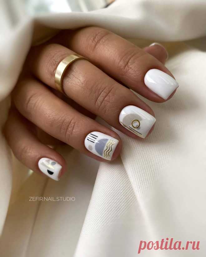 Нежные идеи маникюра для коротких ногтей | ladyline.me | Дзен