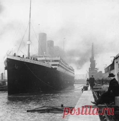Одна из редких фотографий Титаника 1912 год.