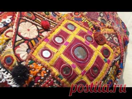 КАК ПРИШИТЬ ЗЕРКАЛА К ТКАНИ ИНДИЙСКАЯ ВЫШИВКА мастер класс Гелла Чара