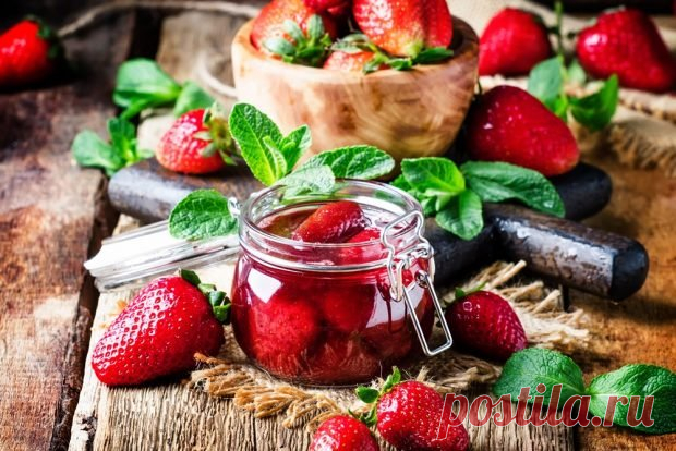 Клубничное варенье с целыми ягодами — Домашняя кулинария