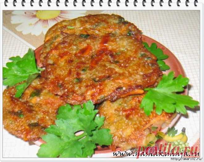 Овощные оладьи с кляром..