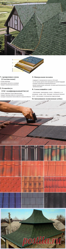 Мягкая кровля - гибкая черепица - Садоводка