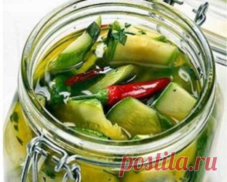 Рецепт маринованных кабачков быстрого приготовления | Любимые блюда
