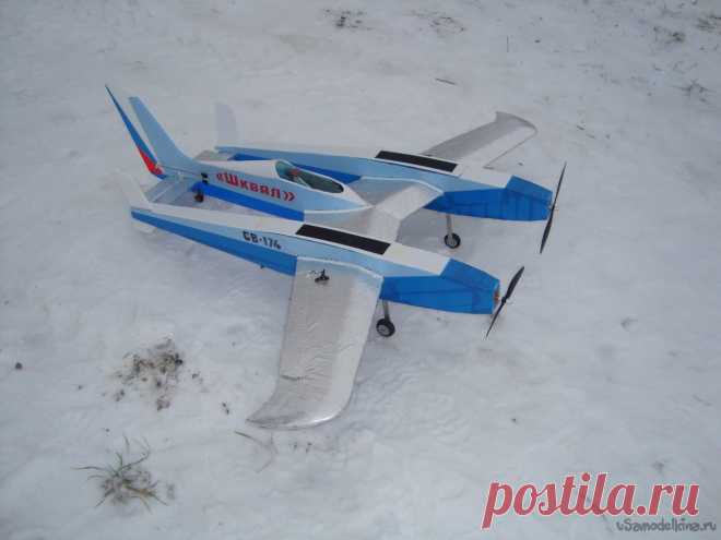 Экспериментальная авиамодель скоростного истребителя «Шквал» СВ – 174 Здравствуйте, уважаемые моделисты. Сегодня я расскажу о создании авиамодели «Шквал» СВ– 174 созданной по мотивам скоростного истребителя Бёрта Рутана - «Pond Racer». История создания этой модели началась 20 ноября 2020 года, так что эту модель можно с полной уверенностью назвать долгостроем. Начну