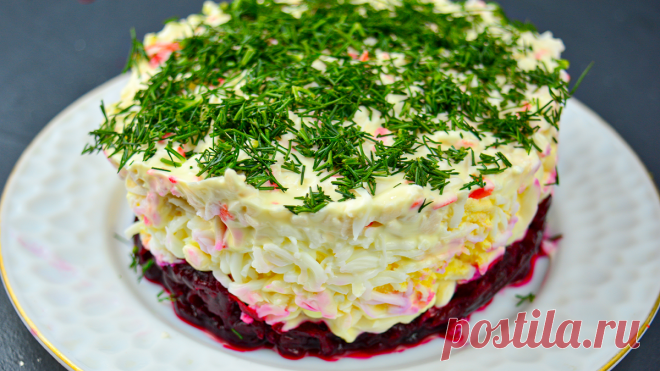 Салат “Розовый Фламинго”. Всего 4 ингредиента. Просто, но безумно вкусно – Dish recipes