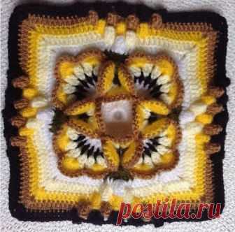 Замечательный квадратный мотив