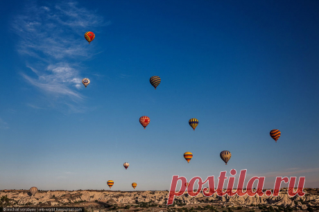 Каппадокия c высоты полета воздушного шара