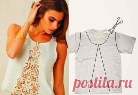 8 гениально простых идей переделки одежды Такую обновку сможет сделать каждая