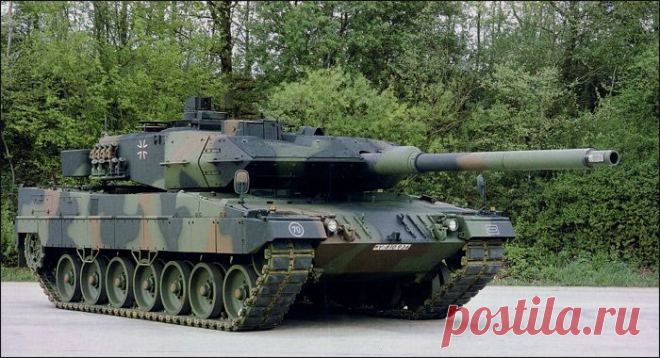 Украинские силовики обкатывают немецкий танк «Леопард»