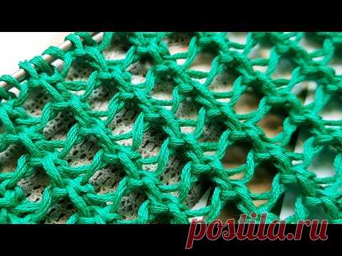 Вяжем сеточку к летним моделям 🌼 knitting pattern.