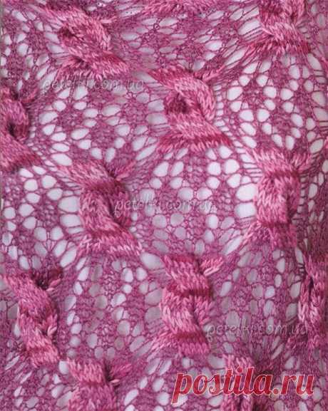 Очень красивый узор спицами. Схема