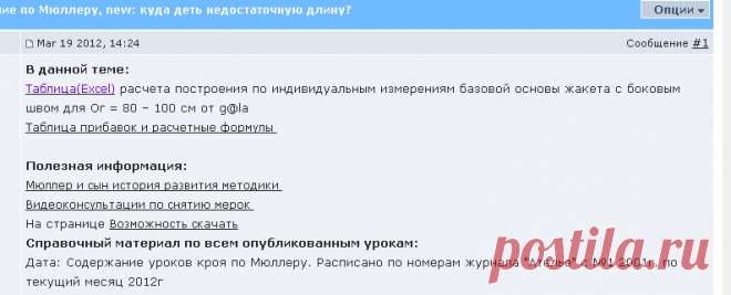 Основа и моделирование по Мюллеру - Клуб Сезон