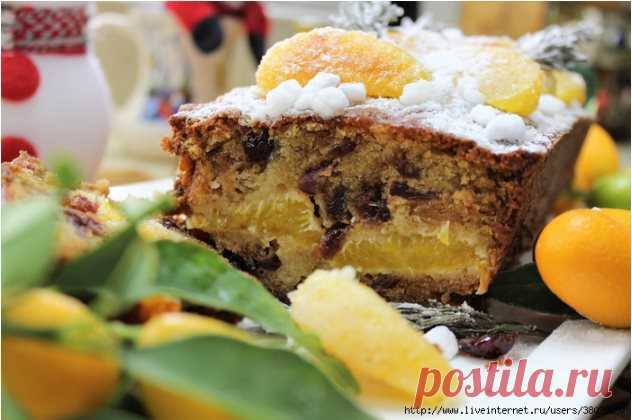 Мандариновый рождественский кекс - быстро, сочно, ароматно...и конечно по рождественски
