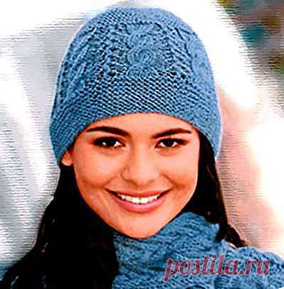 Морозные Узоры – шапка спицами со схемой узоров | ВЯЗАНИЕ ШАПОК: женские шапки спицами и крючком, мужские и детские шапки, вязаные сумки