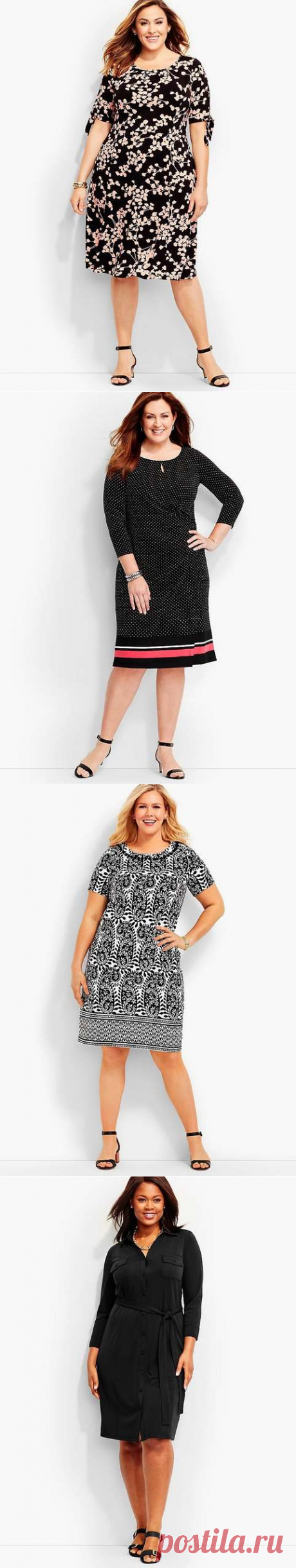 Повседневные платья для полных женщин американского бренда Talbots осень 2017