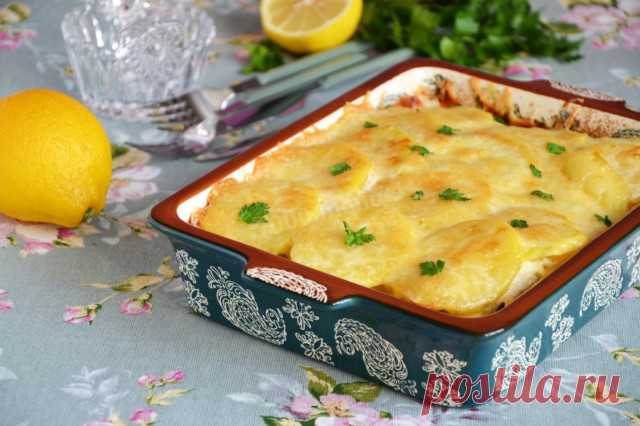 Картошка по-французски с курицей в духовке рецепт с фото пошагово и видео - 1000.menu
