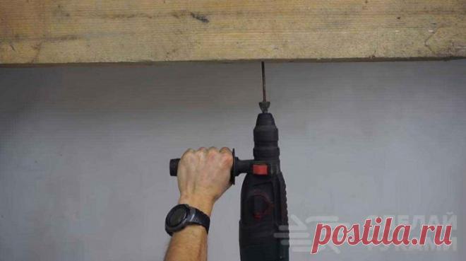 Насадка для перфоратора для забивания гвоздей в потолок