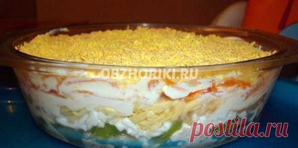 Рецепт: Салат из курицы с корейской морковью и киви с фото | Обжорики.ру - По домашнему вкусные рецепты