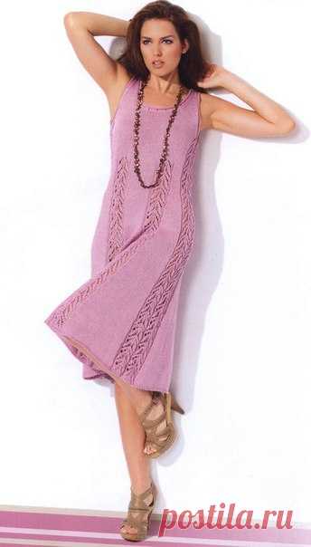 Платье спицами.