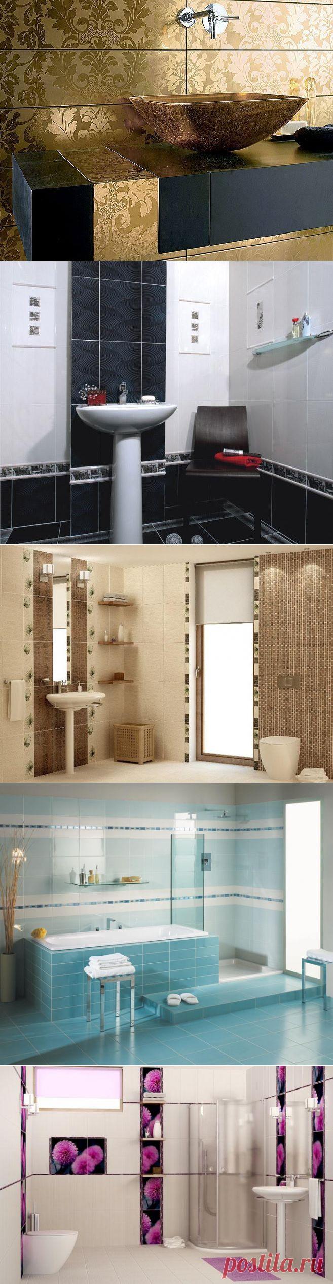 Варианты отделки ванной плиткой — Роскошь и уют