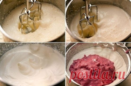 Сливочное малиновое мороженое
Вкусное домашнее мороженое без яиц. Готовится несложно, а если его не замораживать, то получится отличный воздушный десерт. Вместо малины, разумеется, можно использовать и другие фрукты или ягоды.
Ингредиенты:
- 300 гр малины 
- 200 мл сгущенного молока 
- 300 мл сливок 30-33% 
Приготовление:
1. С помощью блендера сделайте из ягод пюре и протрите его через сито, чтобы избавиться от косточек. Добавьте сгущенку и перемешайте
2. Накройте смесь пленкой и уберите её в