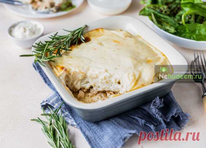 Запеканка из цветной капусты и курицы рецепт с фото
