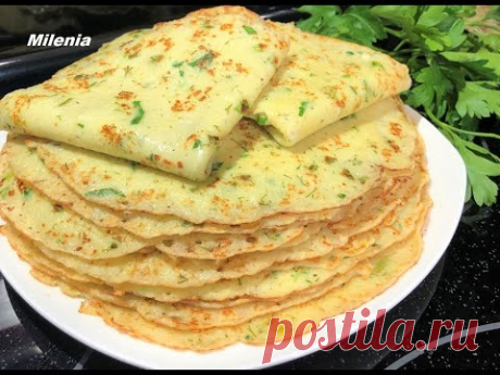 Нежные КАРТОФЕЛЬНЫЕ БЛИНЫ .Вкуснятина! Суперская идея для ЗАВТРАКА. Попробуйте обязательно. !