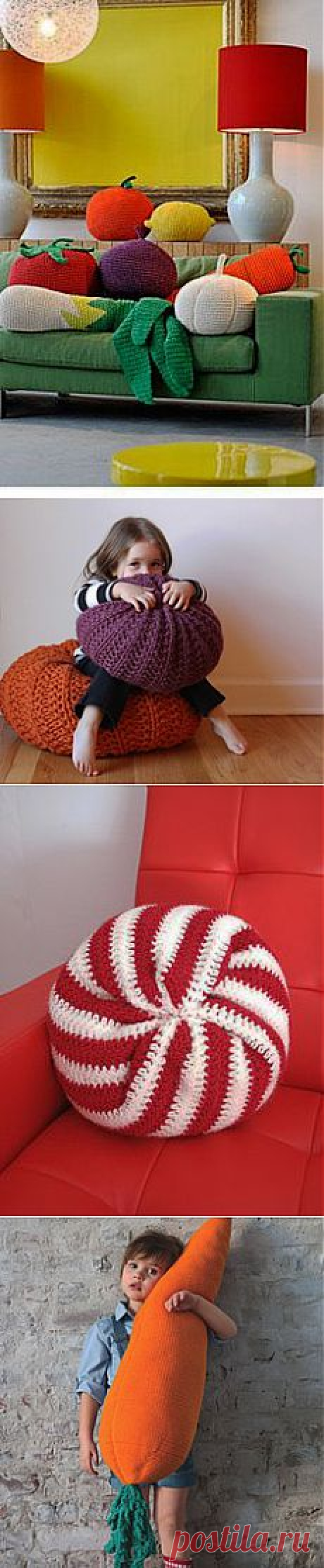 giant crocheted food. Neato | HOOKS &amp; YARN