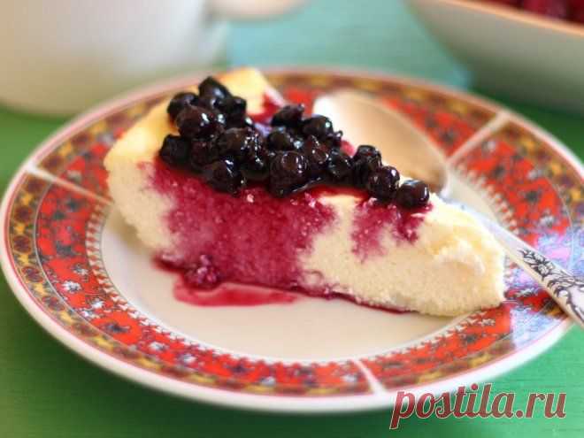 Творожная запеканка с цедрой и свежими ягодами