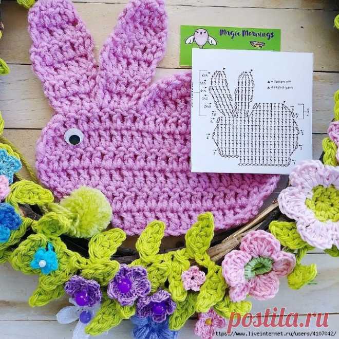 ЗАЙЦЫ - КРОЛИКИ - АППЛИКАЦИЯ. ПОДБОРКА. КРЮЧОК