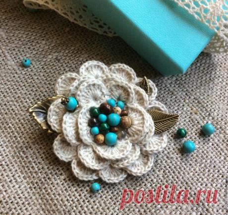 Вязаные броши | Клуб красоты и здоровья | Дзен