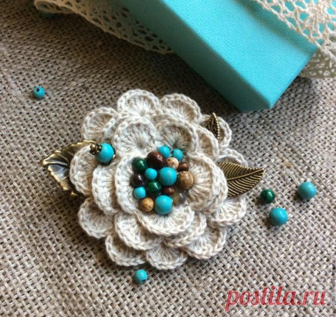 Вязаные броши | Клуб красоты и здоровья | Дзен