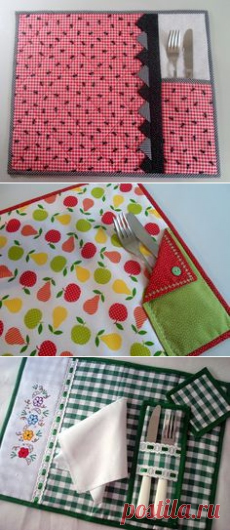 Jogo americano com porta talher | Tithaty Patchwork