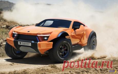 Внедорожник для пустыни – Zarooq! | Чёрт побери Про автозаводы в Дубае слышали? А они есть, но пока в виде гаражей. Так в 2015 году появилась информация о какой-то марке интересных внедорожников Zarooq, которая показал какой-то концепт. Потом два года молчания и тот самый концепт появился в улучшенном виде. Это внедорожник для пустыни SandRacer 500 GT, который теперь имеет 525-сильный двигатель и еще более агрессивный дизайн, делающий его похожим на какой-то истребитель бе...