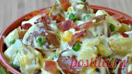👌 Простой картофельный салат с беконом и яйцом, рецепты с фото Замечательный картофельный салат, который подойдёт как и на праздник, так и для обычного будничного обеда или ужина. Приготовить такой салат проще простого!

Время приготовления:...