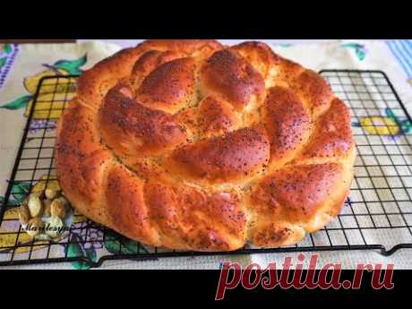 Быстрая сдобная Булка к чаю, без расстойки теста! Сдобное тесто на сметане. - YouTube